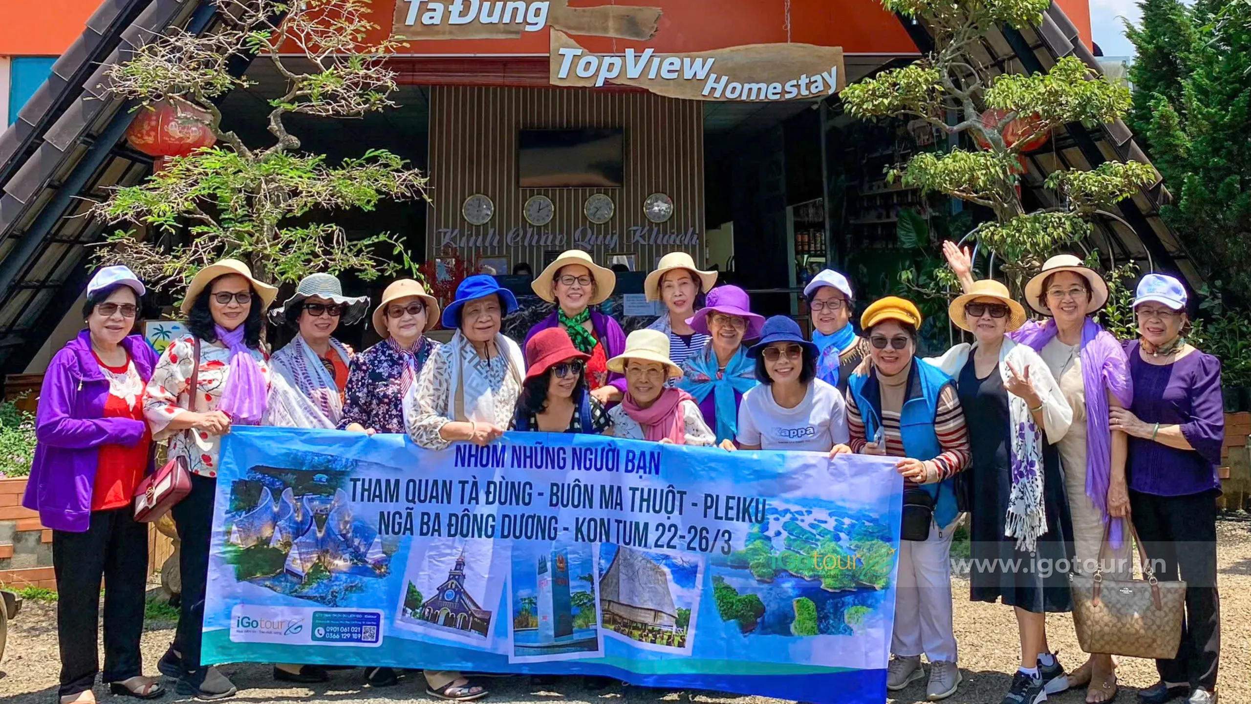 Khách hàng iGotour check-in tại Tà Đùng Topview Homestay