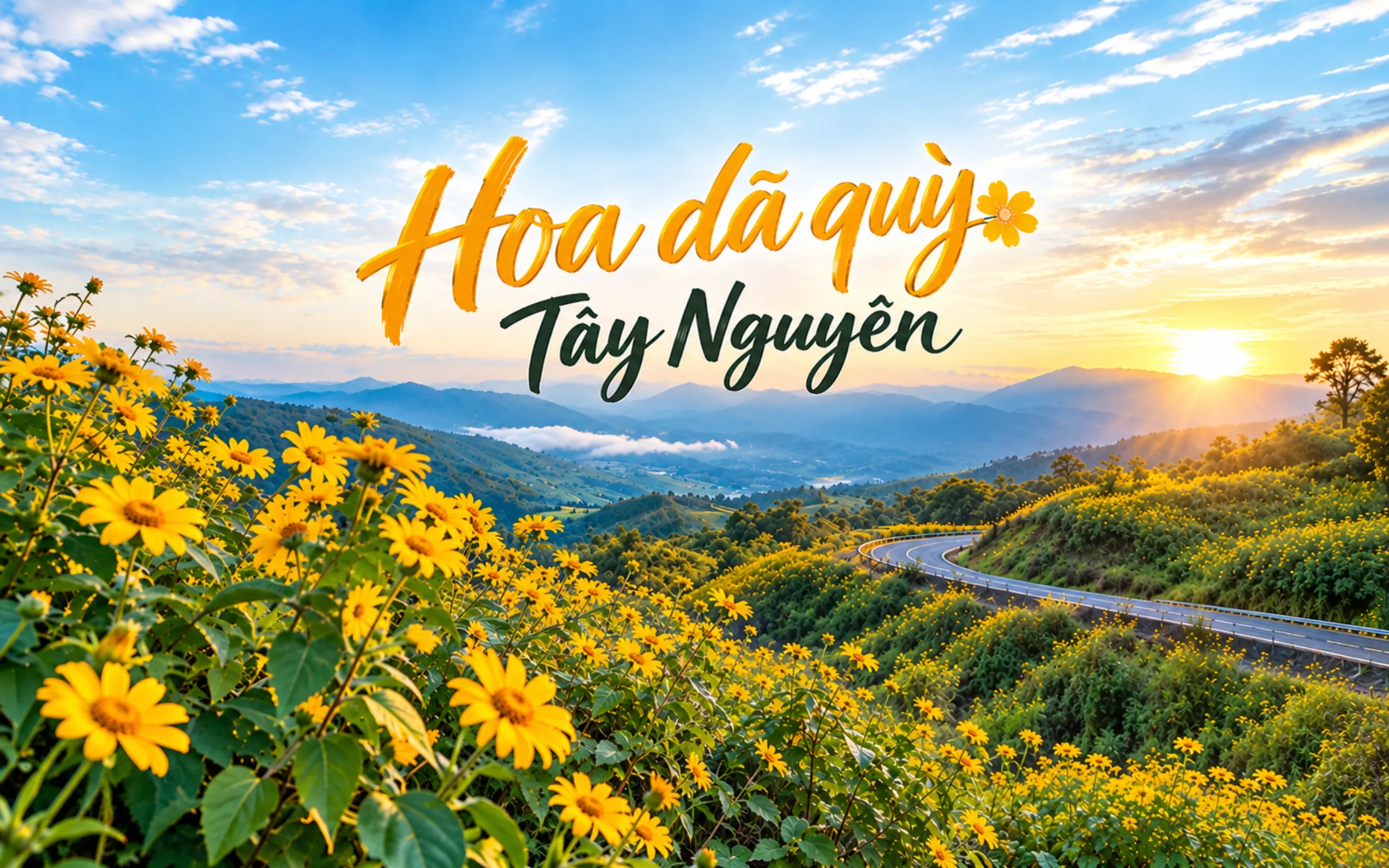 Hoa dã quỳ Tây Nguyên và những cung đường gây thương nhớ